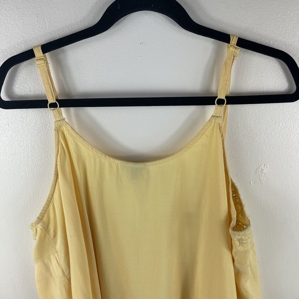 Torrid Soft Yellow Sophie Eyelet Swing Cami Tank Top Plus Size 0 Large - Picture 12 of 13
